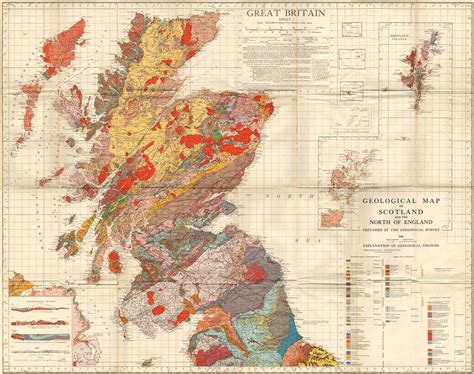 Geological Survey Map Of Great Britain Sheet 1 North Picryl Public