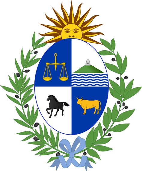 El total de proteínas proviene mayoritariamente de la faena nacional, con excepción de la carne porcina, que tiene como principal origen la importación. Coat of arms of Uruguay - Wikipedia