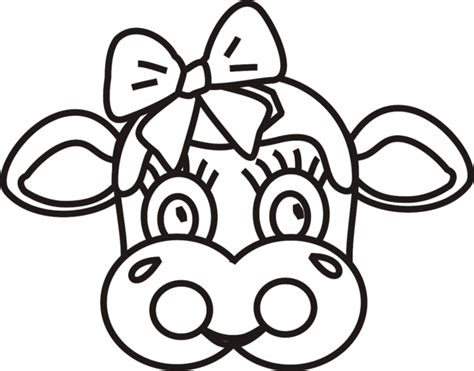 Cow Face Coloring Page Coloring Home