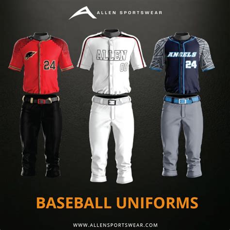 Buy Custom Baseball Team Uniforms For Youth And Men Allen Sportswear