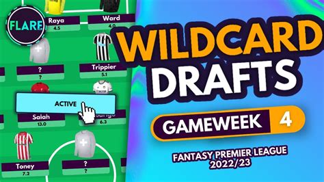 Fpl Gameweek 4 Wildcard Drafts Best 3 Templates Fantasy Premier League Tips 202223 Youtube
