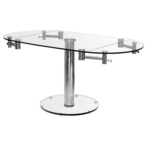Extending Glass Dining Tables Uk Clear Extendable Glass Dining Table Home Highlight Stylish