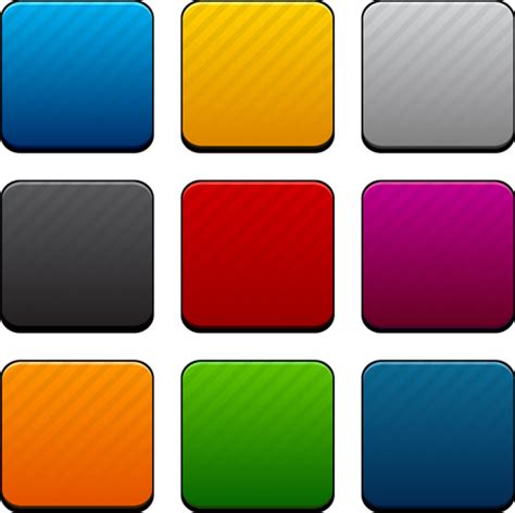 App Button Icons Colored Vector Set 14 Free Download