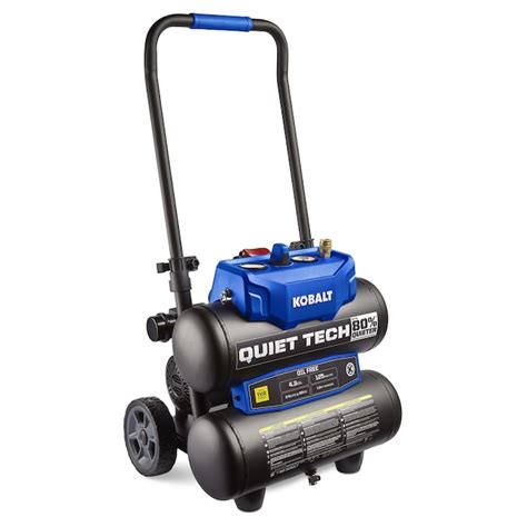 Kobalt Quiet Tech 43 Gallon Single Stage Portable Electric Twin Stack