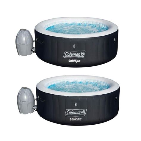 Coleman Coleman Saluspa 4 Person Portable Inflatable Outdoor Spa Hot Tub 2 Pack In The Hot