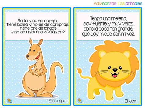 Divertidas Adivinanzas De Animales 2 Imagenes Educativas