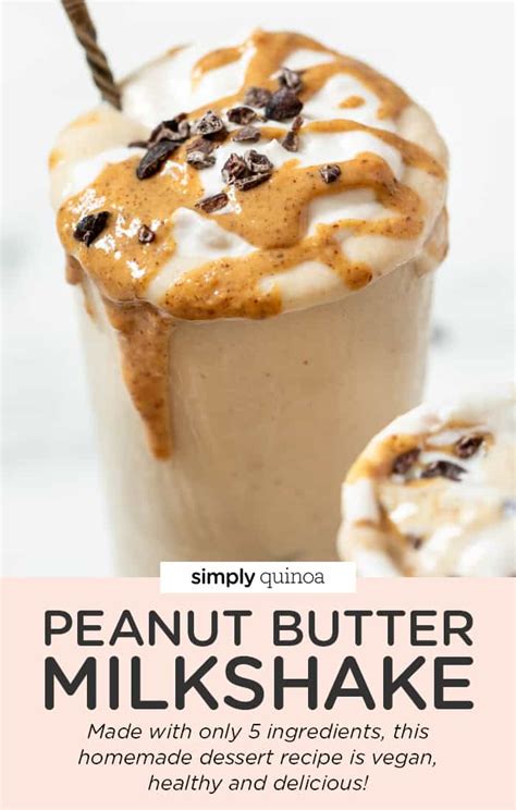 Healthy Peanut Butter Milkshake Recipe How To Make A Milkshake