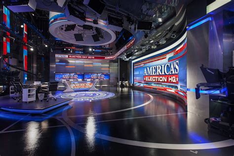 Fox News Studio F Broadcast Set Design Gallery