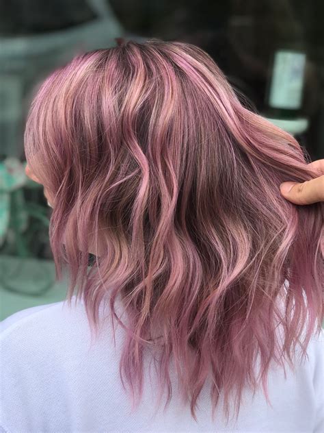 10 Dusty Pink Hair Color Fashion Style