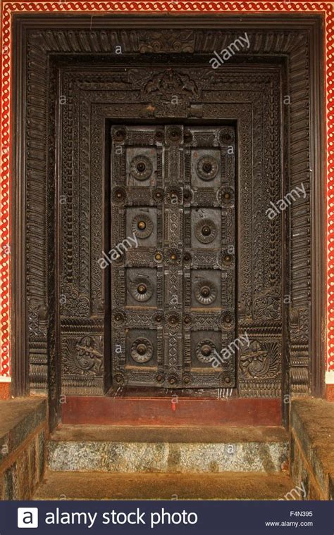 Download This Stock Image Hindu Temple Door Art Works F4n395 From