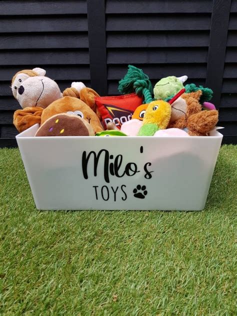 Personalised Dog Toy Storage Box Etsy Uk