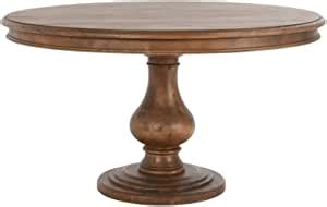 Amazon Kosas Home Adrienne Round Solid Pine Wood Dining Table
