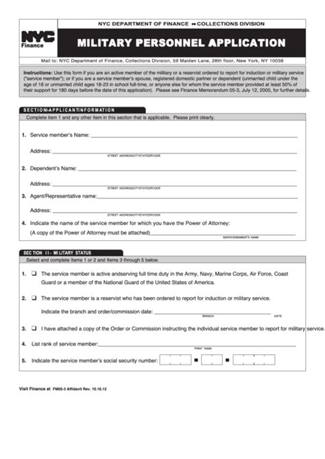 Top Military Application Form Templates Free To Download In Pdf Format