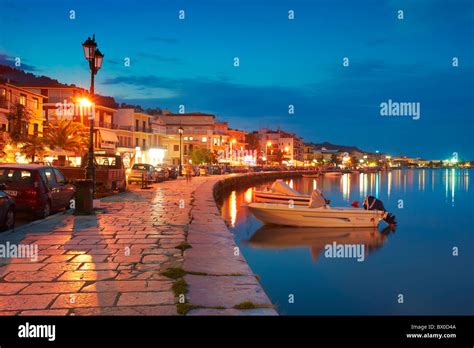 Greece Zakynthos Island Ionian Sea Harbour Zakynthos City Stock