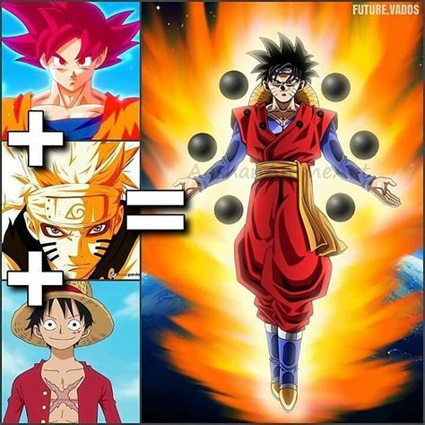 The Dragon Ball Characters Are Shown In Three Different Pictures One