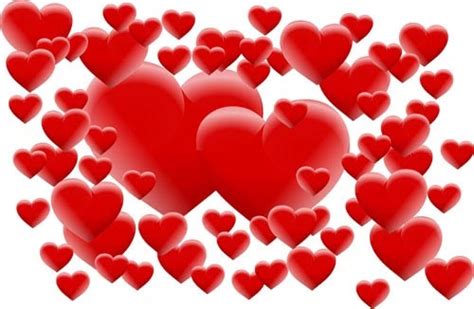 Romantic Valentine Hearts Vector Background Art Free Vector In