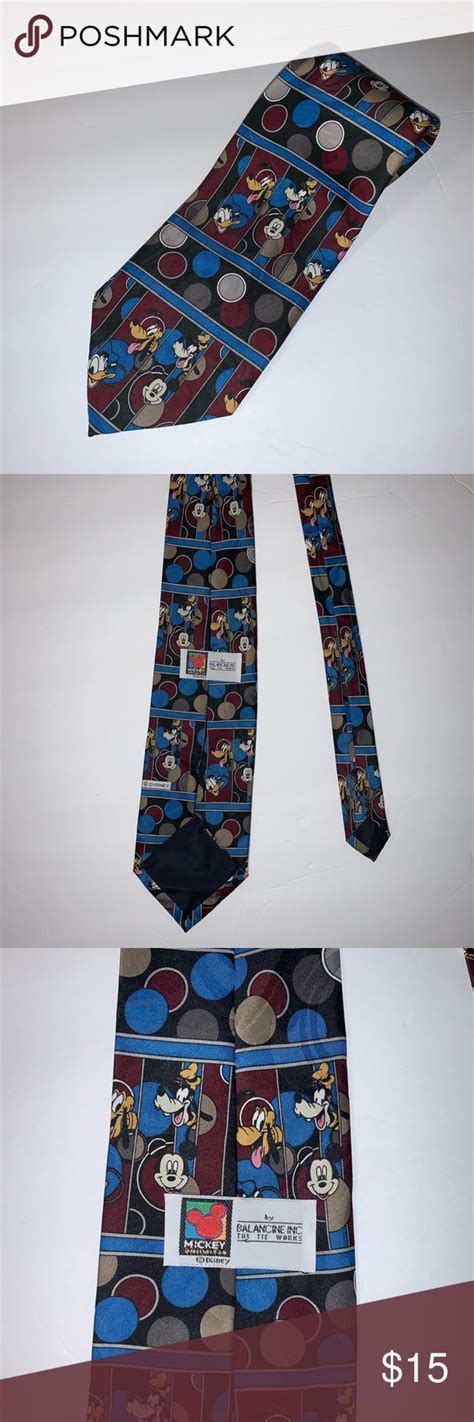 Disney Tie Mickey Mouse Donald Duck Goofy New Disney Mickey Mouse