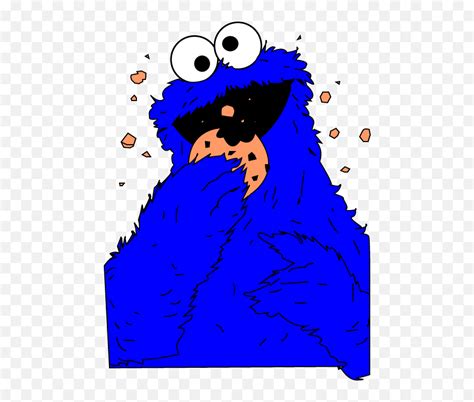 Cookie Monster Eating Cookies Cartoon Cookie Monster Drawing Emoji