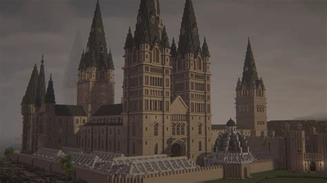 Minecraft Redditor Constructs Jaw Dropping Hogwarts Castle Replica