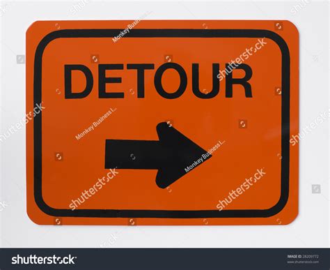Detour Road Sign Stock Photo 28209772 Shutterstock