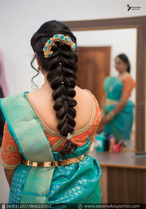 South Indian Bridal Hairstyle For Long Hair Wavy Haircut