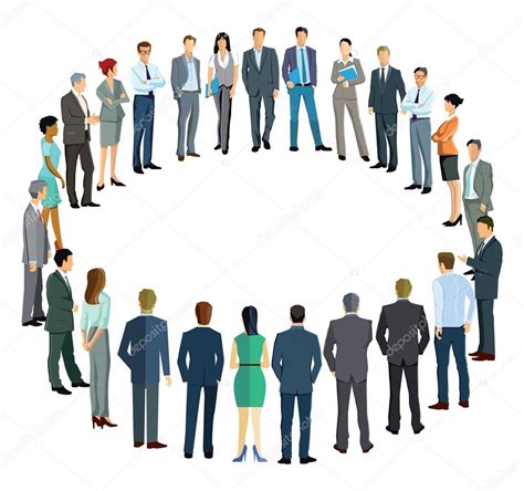 Business People Forming A Circle Stock Vector Image By ©scusi0 9 125615050
