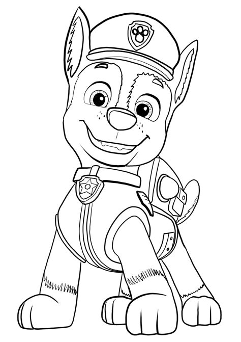 Chase Coloring Page Paw Patrol Patrulha Canina Para Porn Sex Picture
