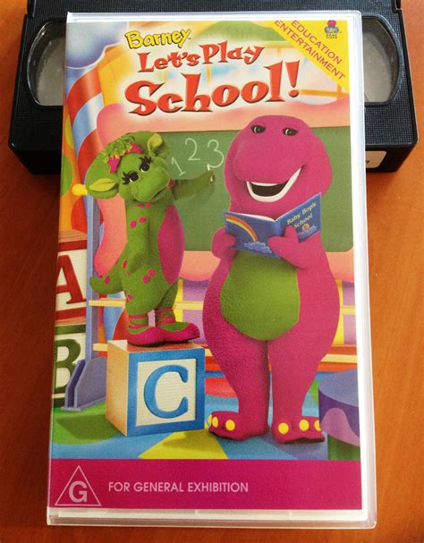 Barney Lets Play School Vhs Ebay