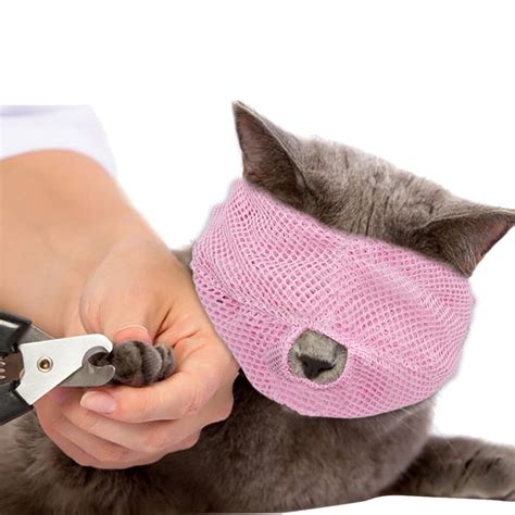 Mesh Cat Grooming Muzzle Anti Bite Cats Kitten Anti Chewing Pet