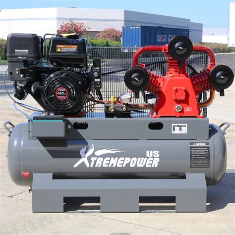 Xtremepowerus New Horizontal 13hp Gas Powered Air Compressor 30 Gallon