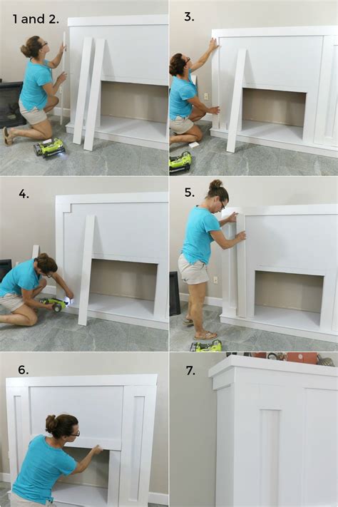 Build a full size fake fireplace that looks amazing in your home. How To Build a DIY Fireplace With Electric Insert ...