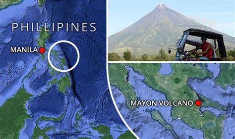Mayon Volcano Map Where Is Mount Mayon Is It In Naga City Or Albay