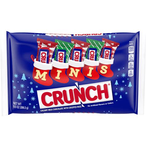 Crunch Minis Holiday Candy Bars 95 Oz Bag Barras Selectos