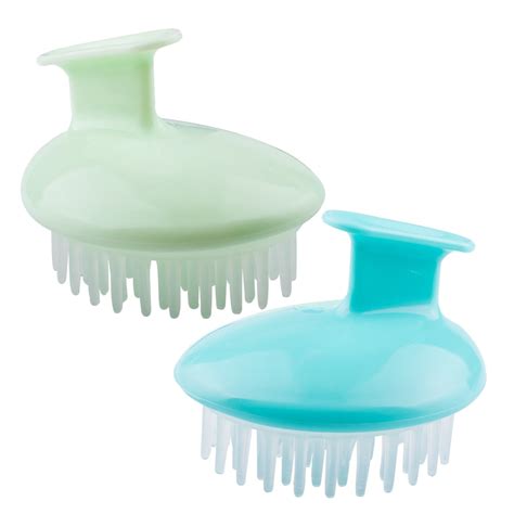 2pcs Hair Scalp Massager Shampoo Brush Scalp Care Massager Brush Green Blue