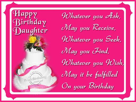 Birthday Wishes For Daughter Birthday Wishes Happy Birthday Pictures