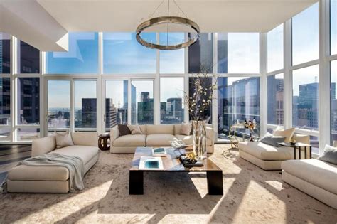 Modern Apartment Living Room With New York View Hgtv