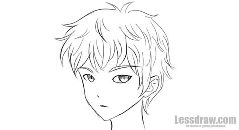 Cute Anime Boy Drawing Easy Face Kropkowe Kocie