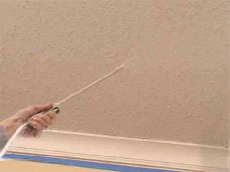 While taking down a textured this prevents the texture from absorbing water, which is necessary to loosen the material. How to Remove a Popcorn Ceiling | Removing popcorn ceiling ...