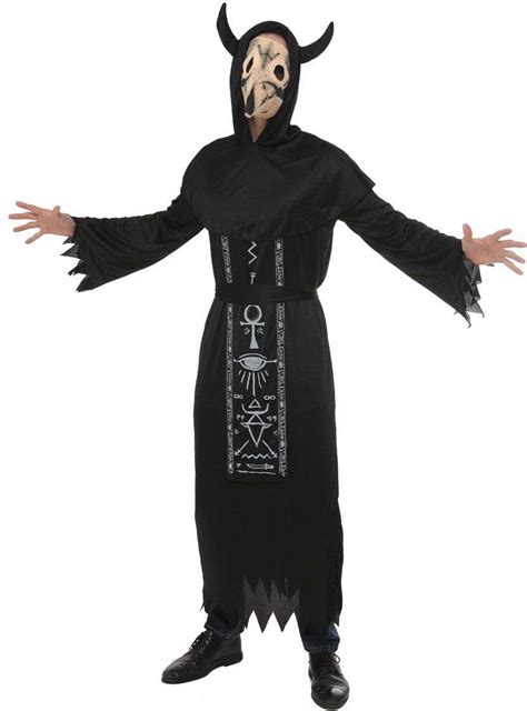 Dark Satanic Priest Mens Costume Mens Priest Halloween Costume