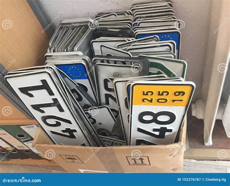 German Licence Plates Editorial Photography Image Of Registration