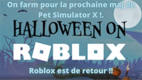 Roblox Est De Retoure On Farm Pour La Prochiane Maj De Pet Simulator