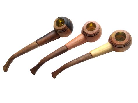 Tobacco Pipe Set Of 3 Handmade Wooden Smoking Pipes For Tobacco And