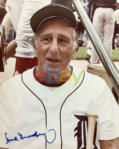 Hank Greenberg Signed Photo 8x10 Autograph Baseball Detroit Tigers Hof