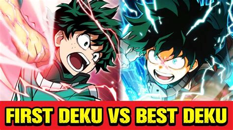 First Deku Vs Best Deku Double Deku Unit Showcase My Hero Academia