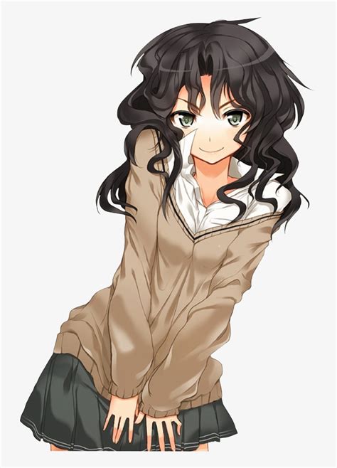 Anime Curly Hair Wavy Hair Messy Hair Long Hair Manga Girl Curly