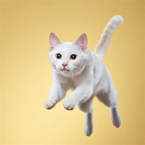 Fluffy Cat Jumping Dogs And Cats Wallpaper