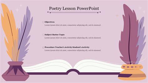 Explore Now Poetry Lesson Powerpoint Presentation Slide