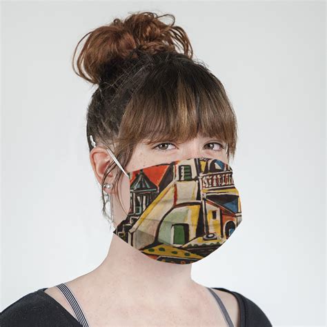 Learn about pablo picasso and cubism. Mediterranean Landscape by Pablo Picasso Face Mask Cover ...