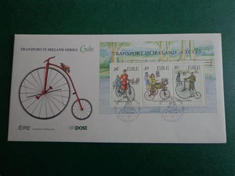 Fdcdocument Bloc Feuillet Cycles Vélo Eire Irlande 1991 Kaufen Auf