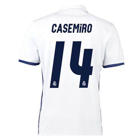 Thailand quality real madrid football shirts, cheap real madrid jersey and other real madrid sportswear like soccer jacket, soccer sweater, training jerseys, polo shirts, and soccer shorts are on hot sale with global free shipping at topjersey.ru! 2016/17 Casemiro Jersey Number 14 Home Men's Replica Real ...